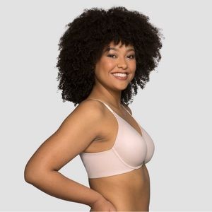 NWT Vanity Fair Beauty Back Non-Padded Underwire Bra 78010 - sheer quartz 34DDD